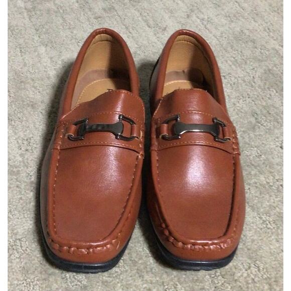 NEW Parish Brown Leather Loafer Size 9 Comfortable cushioning Rubber Sole - Picture 4 of 6
